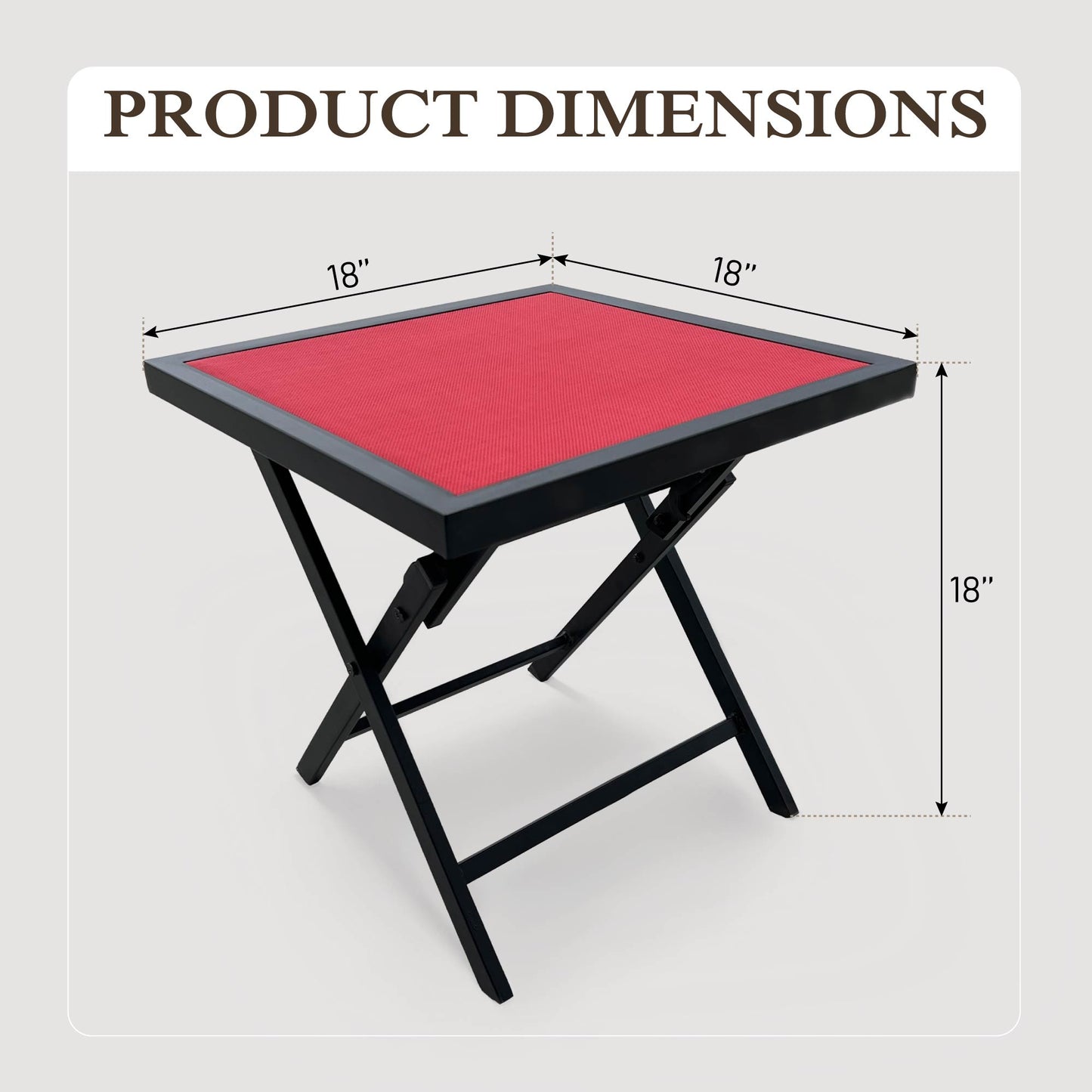 Sophia & William 18" Portable Outdoor Folding Side Table Patio End Table for Camping Garden