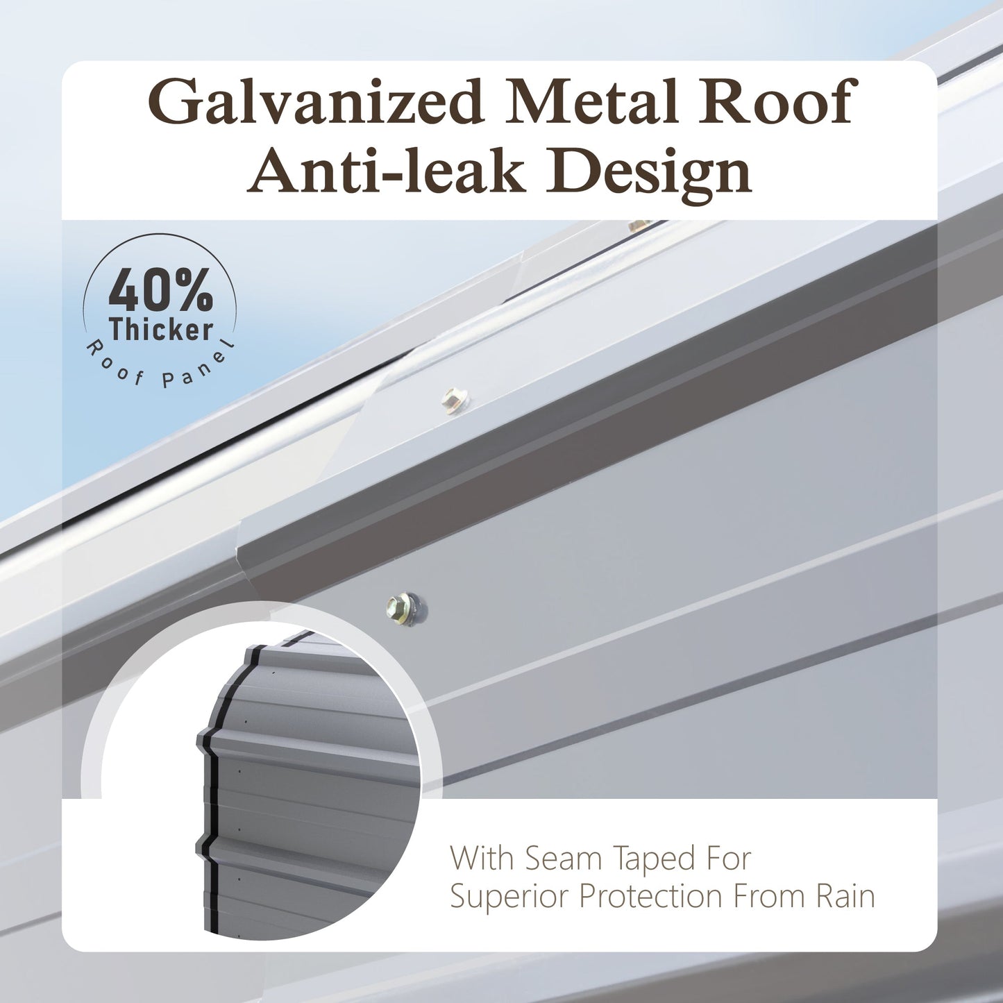 Alpha Joy 10' x 15' Heavy Duty Galvanized Steel Carport with Side Walls Multi-Purpose Shelter