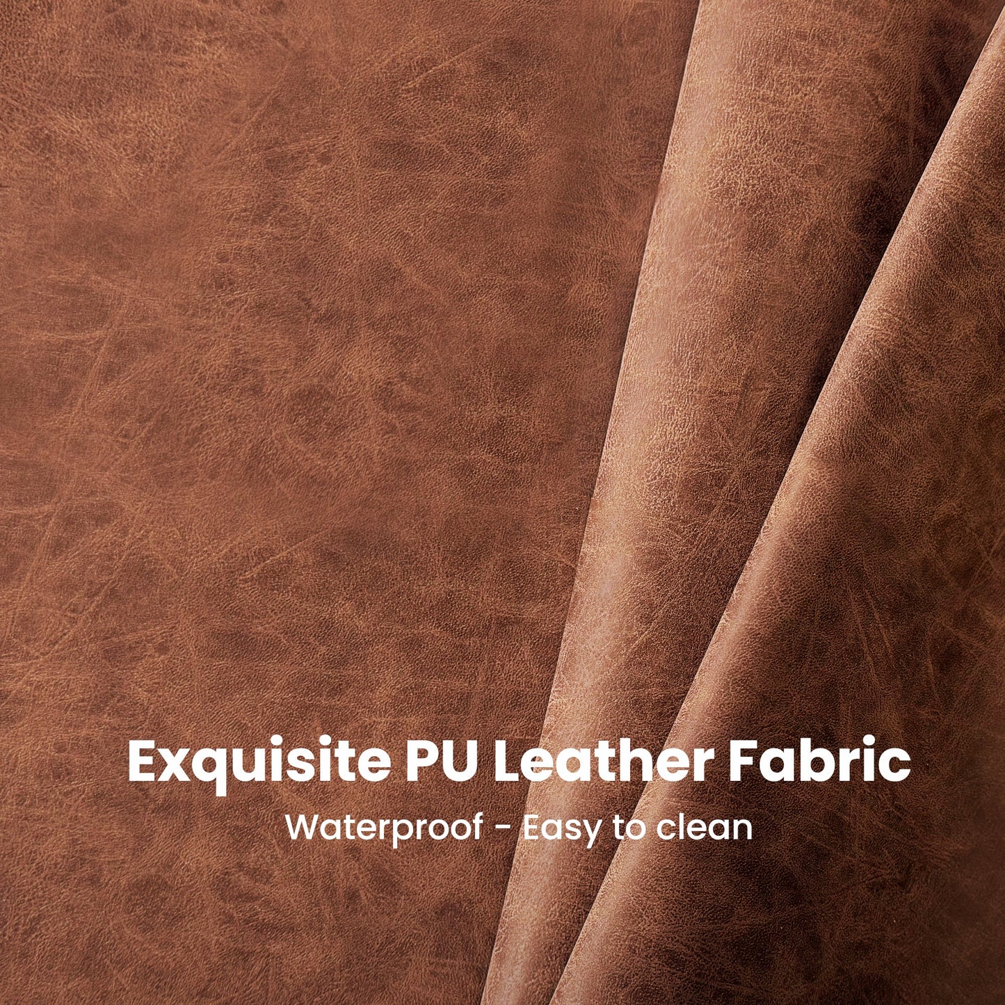 Sophia & William 24" Bar Stool Counter Height Bar Stools with Footrest, 3 Pack, Brown