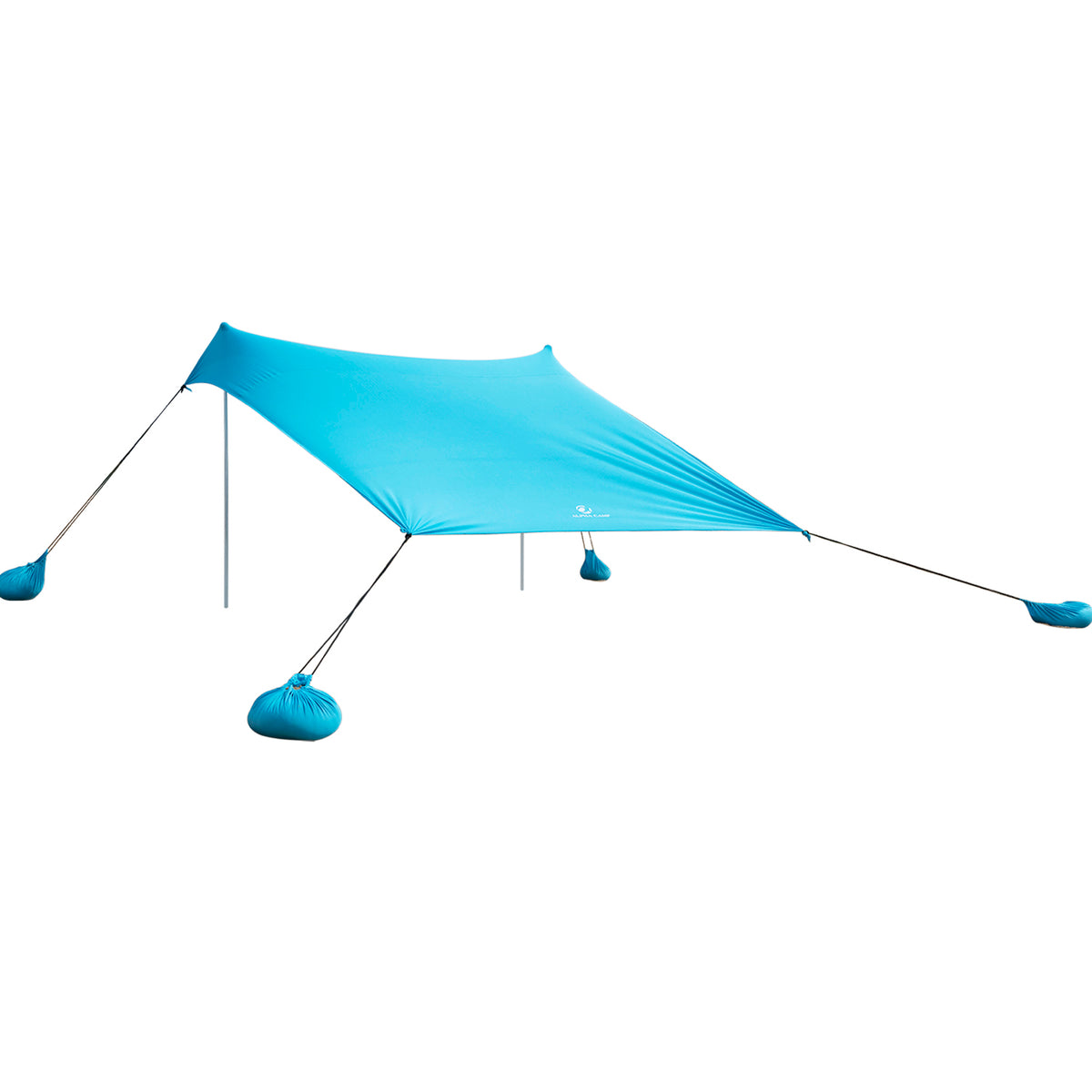 Sophia & William 7.6'x7.2' Sunshade Beach Tent UPF 50+ Sun Shelter Portable Canopy Beach Tent for 3-4 Person, Blue