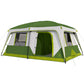 Sophia & William 10 Person Camping Tent 14x10FT All-Weather Large Family Cabin Tent with 2-Room Partition, Green