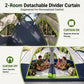 Sophia & William 10 Person Camping Tent 18x9ft Cabin Tent with Removable Divider and Mesh Screen Windows, Blue