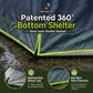 Sophia & William 10 Person Camping Tent 18x9ft Cabin Tent with Removable Divider and Mesh Screen Windows, Blue