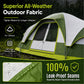 Sophia & William 10 Person Camping Tent 18x9ft Cabin Tent with Removable Divider and Mesh Screen Windows, Green