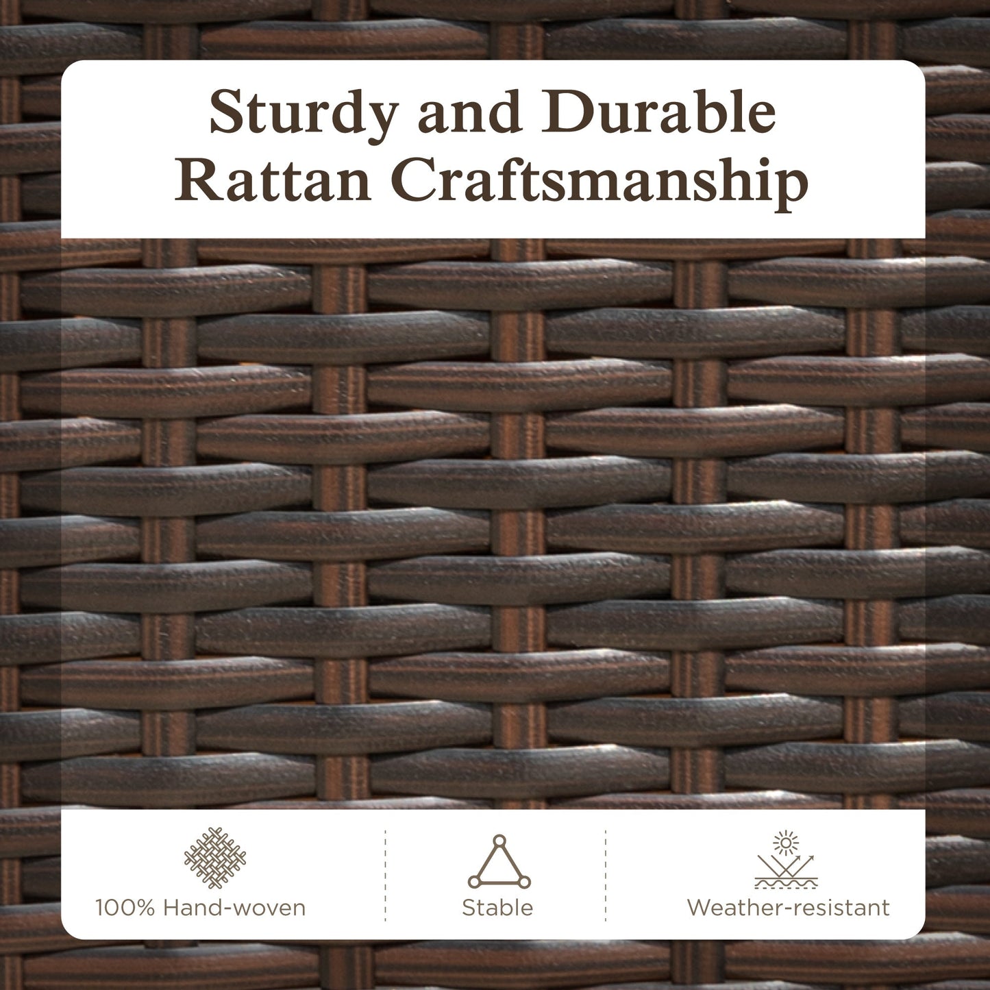 Sophia & William 7 Pieces Outdoor Patio Dining Set with Extendable Cast Aluminum Metal Table & Cushioned Wicker Rattan Chairs for 6