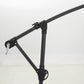 Alpha Joy 10ft Outdoor Patio Offset Market Hanging Umbrella with 8 Steel Ribs & Cross Base(Include Weight), Grey
