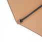 Alpha Joy 10ft Outdoor Patio Offset Market Hanging Umbrella with 8 Steel Ribs & Cross Base(Include Weight), Beige