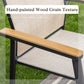 Sophia & William Patio Outdoor Dining Chairs Lightweight Aluminum Stackable Chairs Set of 4 - Beige