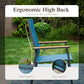 Sophia&William 9-Piece Outdoor Patio Dining Set Textilene Chairs & 83" Table Furniture Set, Blue