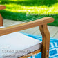 Sophia & William 9 Pieces Patio Dining Set Acacia Wood Outdoor Furniture Set Expandable Table and Natural Wood Chairs with Cushions for Lawn, Garden, Backyard
