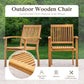 Sophia & William 7 Pieces Acacia Wood Outdoor Patio Dining Set Expandable Table and Patio Chairs Natural Wood for Lawn, Garden, Backyard