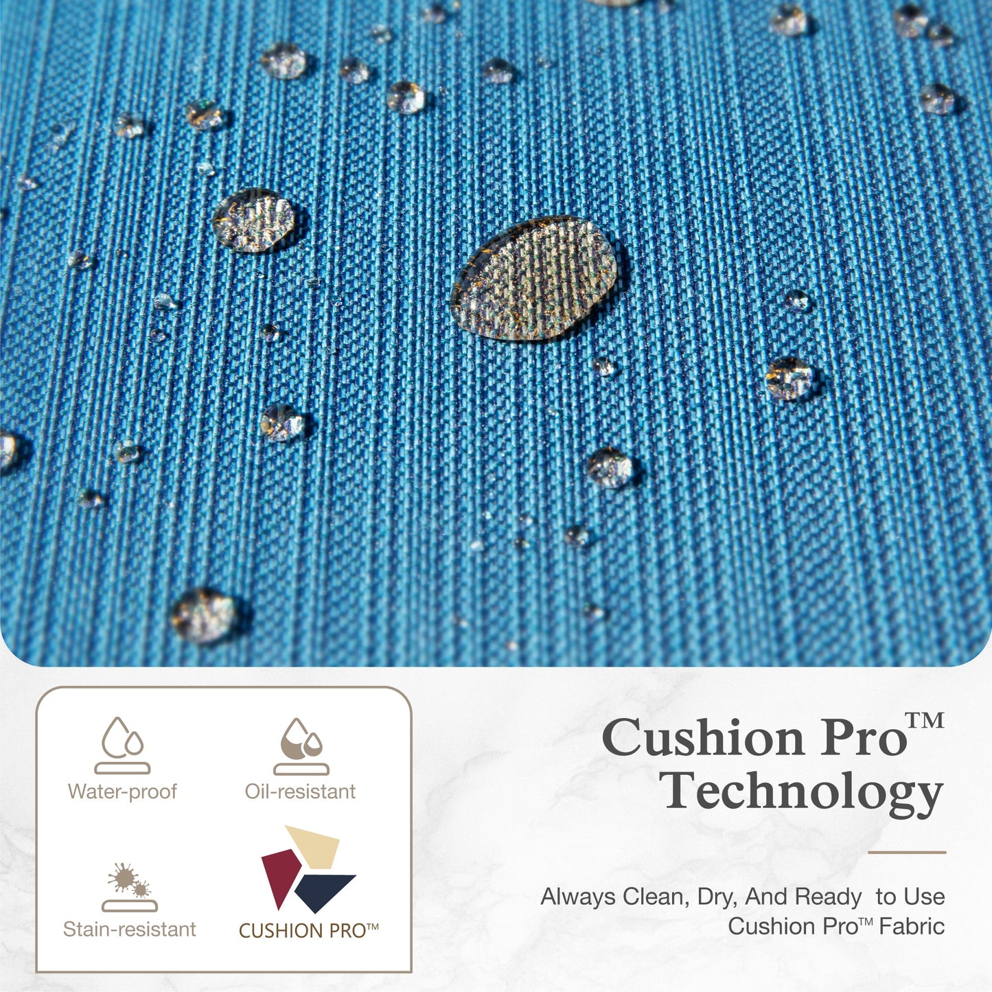 Sophia & William 7 Seat Patio Conversation Set,Outdoor Furniture Set with Rocking Chairs & Loveseat, Pacific Blue