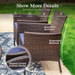 Sophia & William 7 Pieces Outdoor Patio Dining Set with Aluminum Table & Wicker Chairs for 6