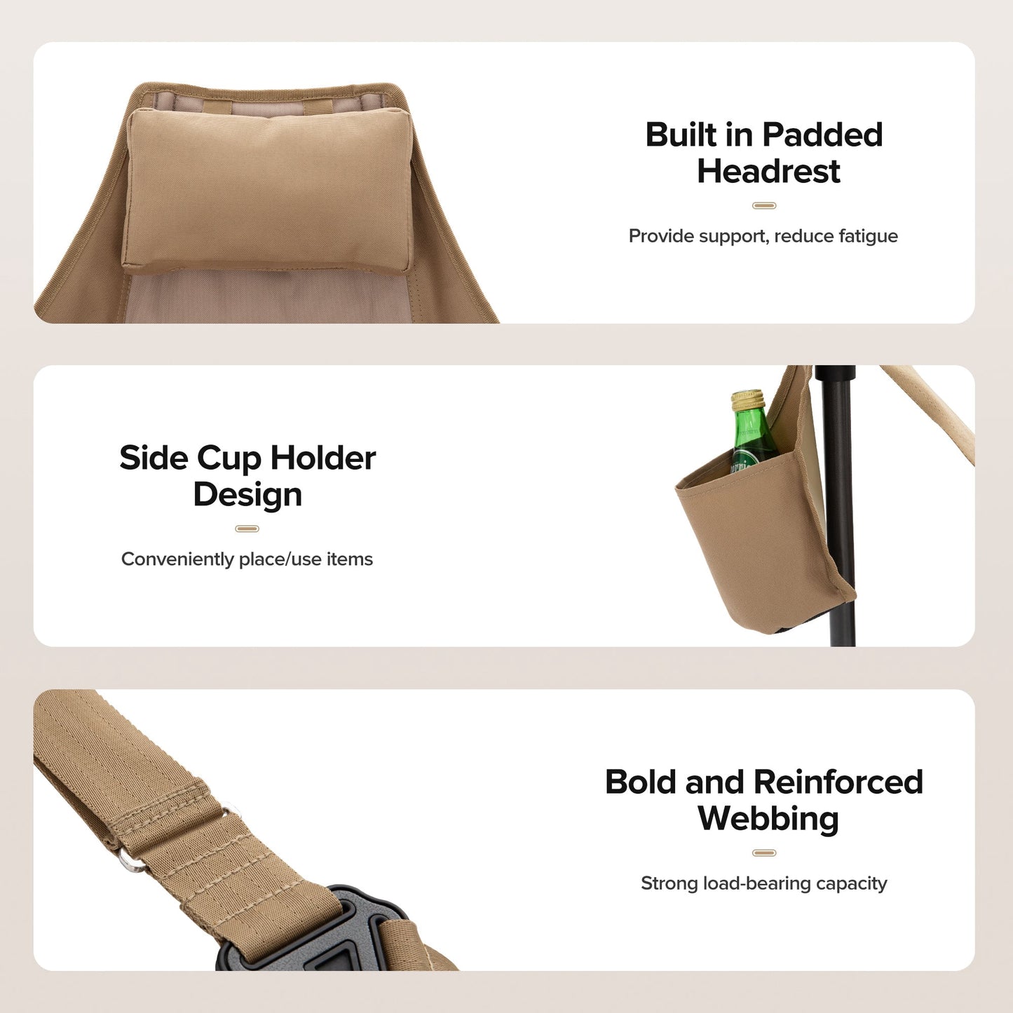 Alpha Joy Hammock Camping Chair Folding Rocking Chair