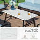 Sophia & William 5 Seat Patio Conversation Set,Outdoor Furniture Set with Rocking Chairs, Blue