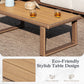 Sophia & William 5 Pieces Wicker Patio Furniture Set 4-Seat Outdoor Cushioned Conversation Set with Coffee Table, Yellow-Brown & Beige
