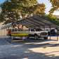 Alpha Joy 20' x 30' Heavy Duty Carport with Galvanized Steel Roof Cars Garage Shelter