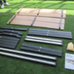 Sophia&William Patio Outdoor HDPE Dining Table Wood-grain Table Furniture Set