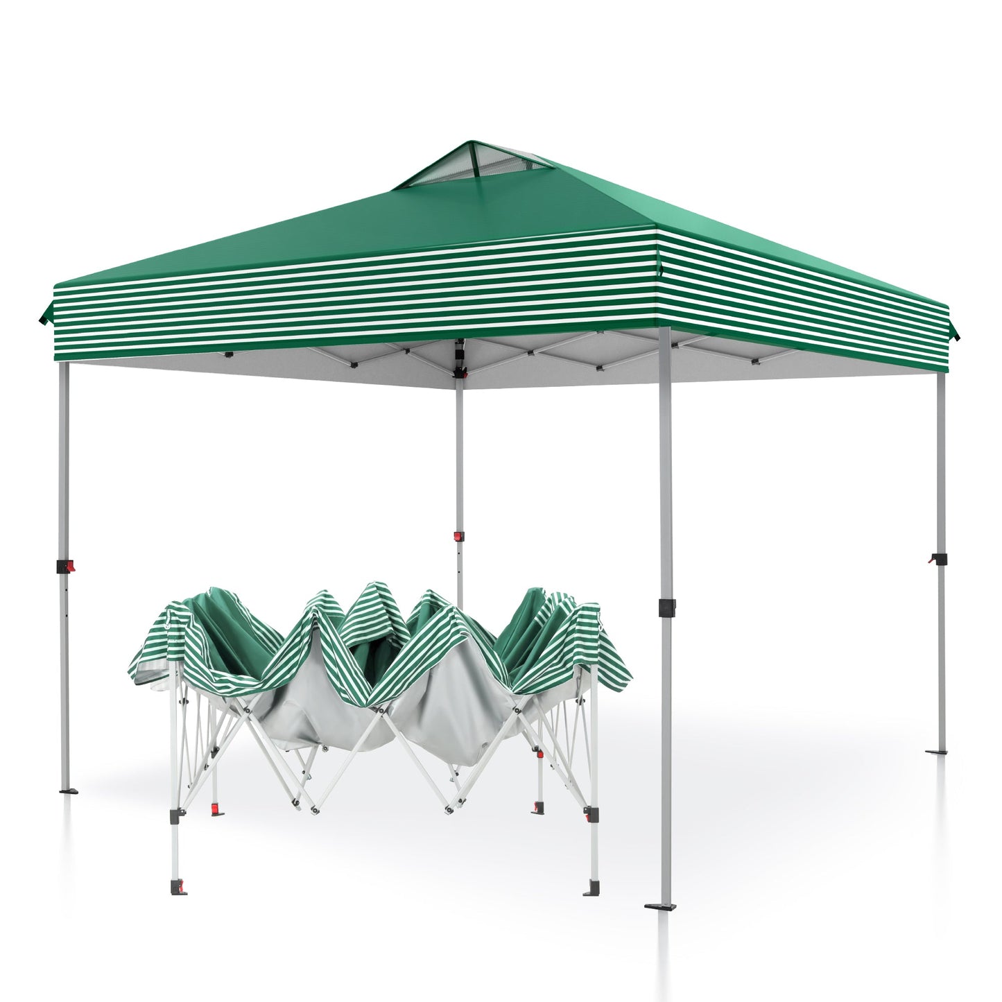 10'x 10' Pop up Canopy Tent Outdoor Event Instant Tent with Roller Bag