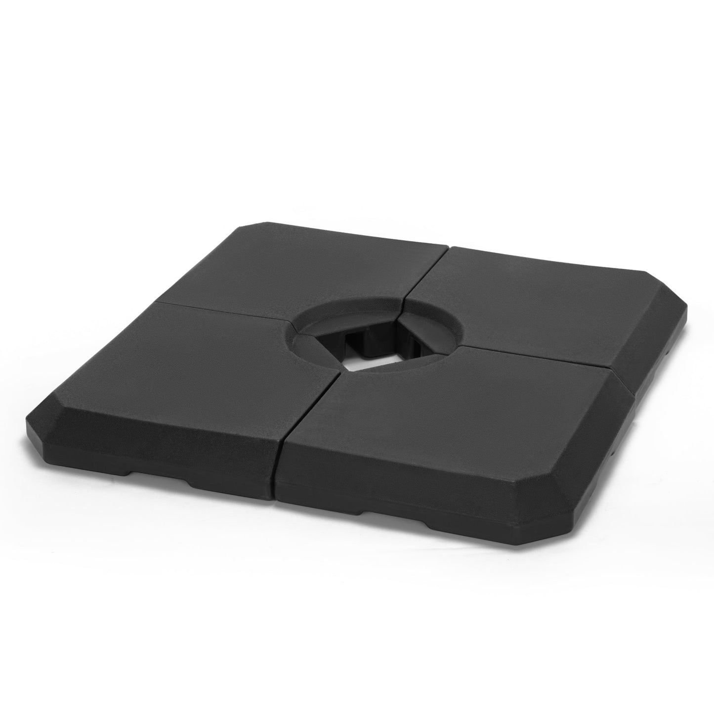 Alpha Joy 40'' Patio Fillable Square Umbrella Base, Black