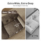 Sophia&William 2-Seat Modular Sectional Sofa Set, Mid-Century Chenille Cloud Couch Oversized Sofa with Retro Nailhead Trim and 2 Throw Pillows for Living Room, Taupe