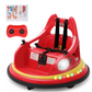 Sophia&William Bumper Car for Kids 12V Battery Powered Ride on w/Bluetooth Music, LED Lights, Remote Control, Electric Toy Car in 2 MPH with DIY Stickers, Red
