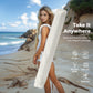 Alpha Joy 7FT Outdoor Parasol Beach Umbrella Fiberglass Ribs Umbrella with Tassel, Ivory