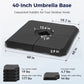 Alpha Joy 40'' Patio Fillable Square Umbrella Base, Black