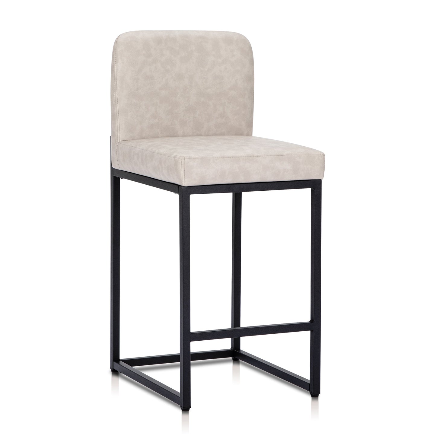 Sophia & William Counter Height Bar Stools with Backrest Comfortable Modern Counter Stools for Kitchen & Home, White