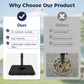 Alpha Joy 40'' Patio Fillable Square Umbrella Base, Black