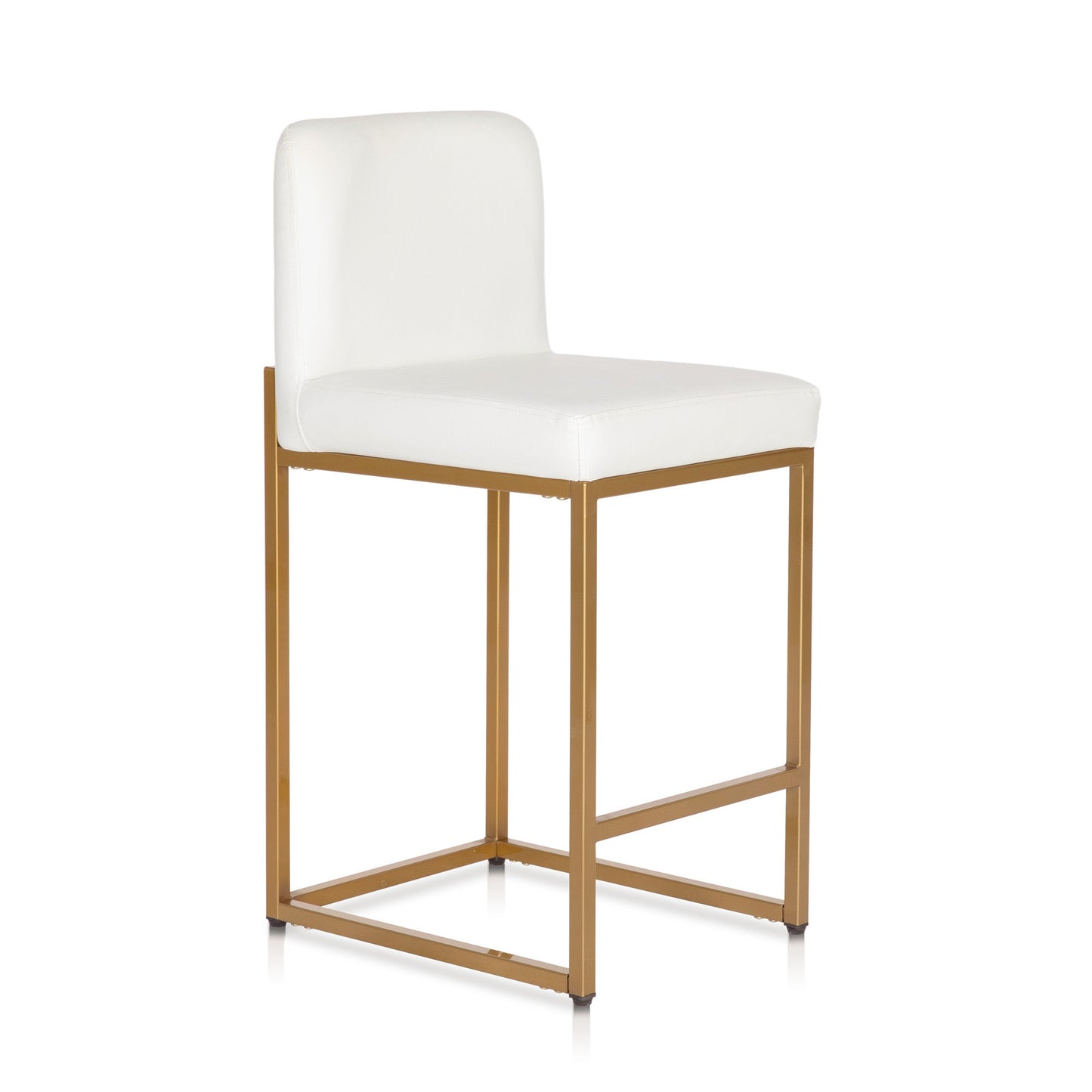 Sophia & William 24" Counter Height Bar Stools with High Backrest Comfortable Modern Counter Stools for Kitchen & Home, White