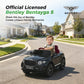 Alpha Joy 12V Kids Ride On Car Licensed Bentley Electric Vehicle with Remote Control, Soft Start, 3 Speed, LED Lights, Built-in Storage & Music, Gift for Boys Girls Ages 3-8, Black
