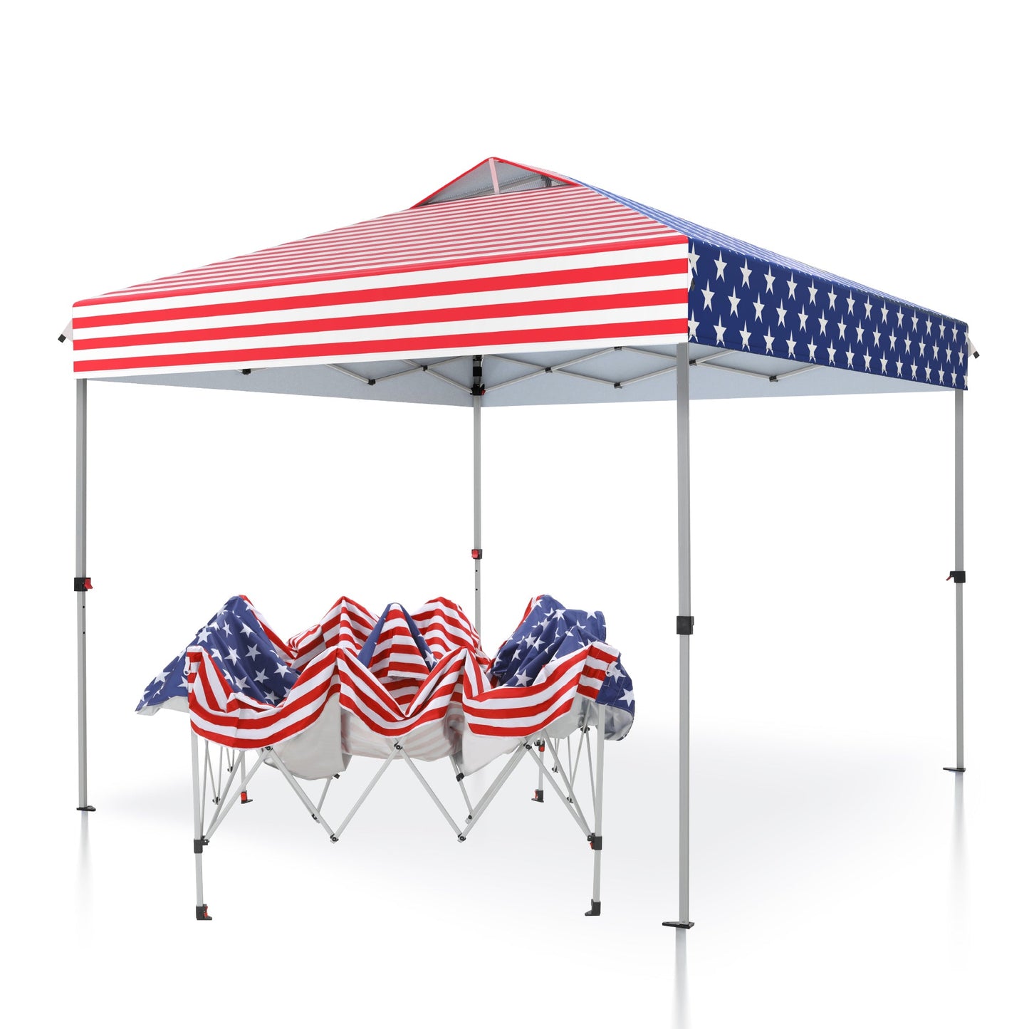 10'x 10' Pop up Canopy Tent Outdoor Event Instant Tent with Roller Bag