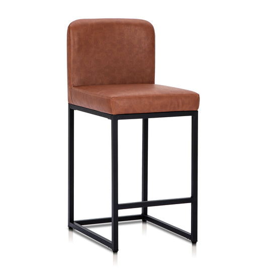 Sophia & William Counter Height Bar Stools with High Backrest Comfortable Modern Counter Stools for Kitchen & Home, Brown