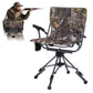 Sophia & William Heavy Duty 360¡ã Swivel Hunting Chair with Patent-Pending Quick-Lock Frame, Waterproof 600D Camo Oxford Fabric, Adjustable Legs for Outdoor Camping, Fishing & Blind - 330lbs Capacity