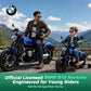 Alpha Joy BMW Licensed Electric Motorcycle 24V Battery Powered Electric Vehicle Car for Kids 200W 13 MPH Ride on Car with All-Terrain Tires, Removable Training Wheels for Boys Girls Age 8-12, Blue