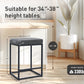 Sophia & William 24" Bar Stool Counter Height Bar Stools with Footres, Gray