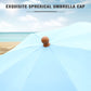 Alpha Joy 7FT Outdoor Parasol Beach Umbrella Fiberglass Ribs Umbrella with Tassel, Sky Blue