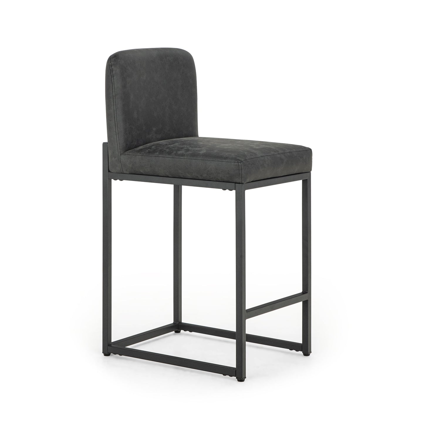 Sophia & William Counter Height Bar Stools with High Backrest Set of 4 Comfortable Modern Counter Stools for Kitchen & Home, Black