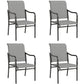 Sophia & William Patio Dining Chairs Outdoor Textilene Chairs Set of 4, Gray