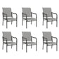 Sophia & William Patio Dining Chairs Outdoor Textilene Chairs Set of 6, Gray