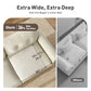 Sophia&William 3-Seat Sectional Sofa Set, Mid-Century Chenille Cloud Couch Modular Sofa with Nailhead Trim, 3 Pillows for Living Room Furniture Sets, White