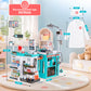 Alpha Joy 78Pcs Dentist Play Set for Kids Doctor Kit Play Set with Water Station, Cup, Checkout System, Surgical Light Pretend Medical Kit for Boys Girls Ages 3-8, White