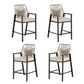 Sophia & William 4Pcs Outdoor Patio Bar Stools Wicker Rattan Counter Height Chairs