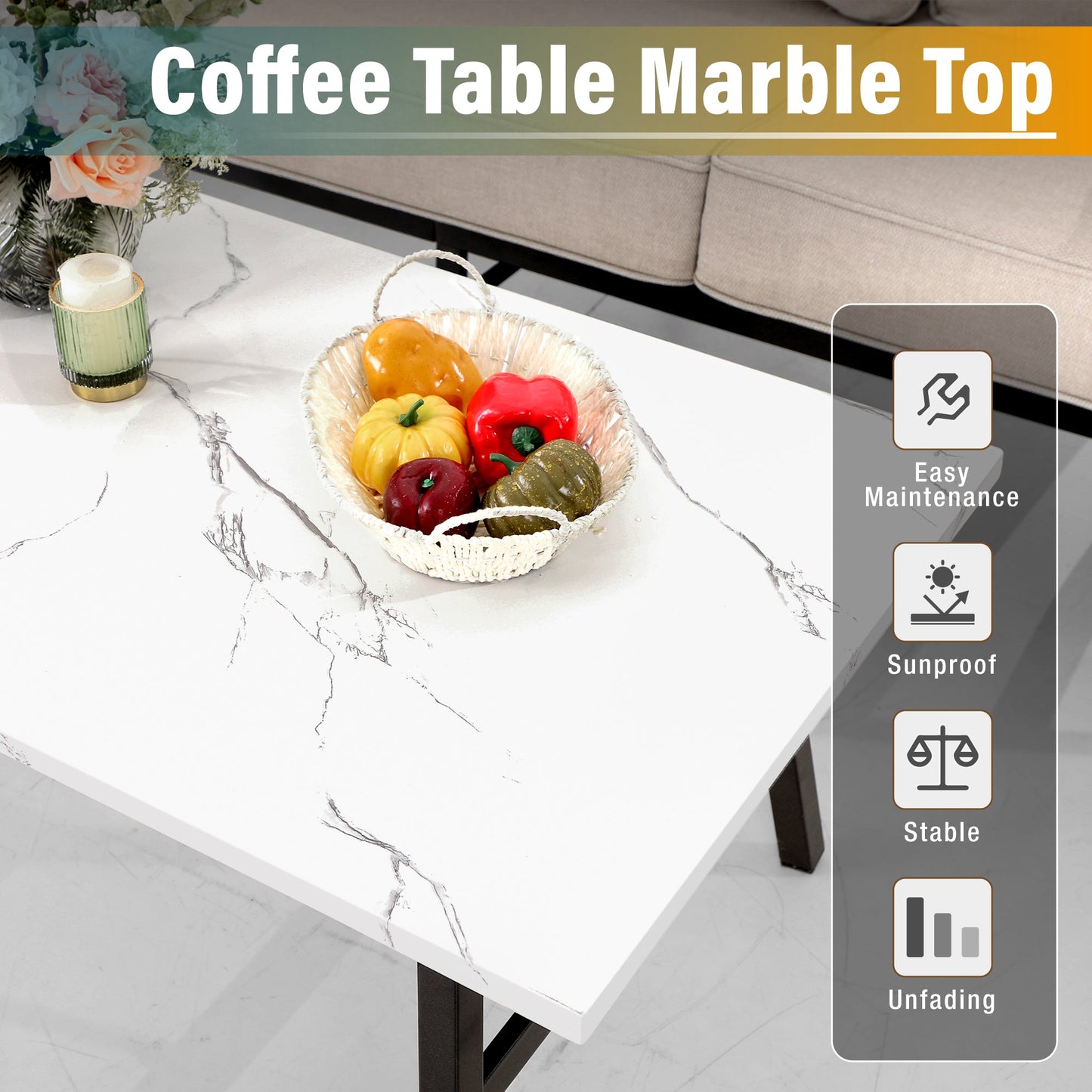 Sophia&William 6 Piece Patio Conversation Set Outdoor Table and Swivel Chairs Furniture Sets with 2 Ottomans