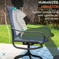 Sophia & William 5 Piece Outdoor Patio Dining Set Textilene Chairs and Table Furniture Set, Blue