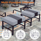 Sophia&William 7 Seat Patio Conversation Set Outdoor Sofa Furniture Set with Ottomans, Gray