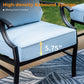 Sophia&William 7 Seat Patio Conversation Set Outdoor Sofa Furniture Set with Ottomans, Blue