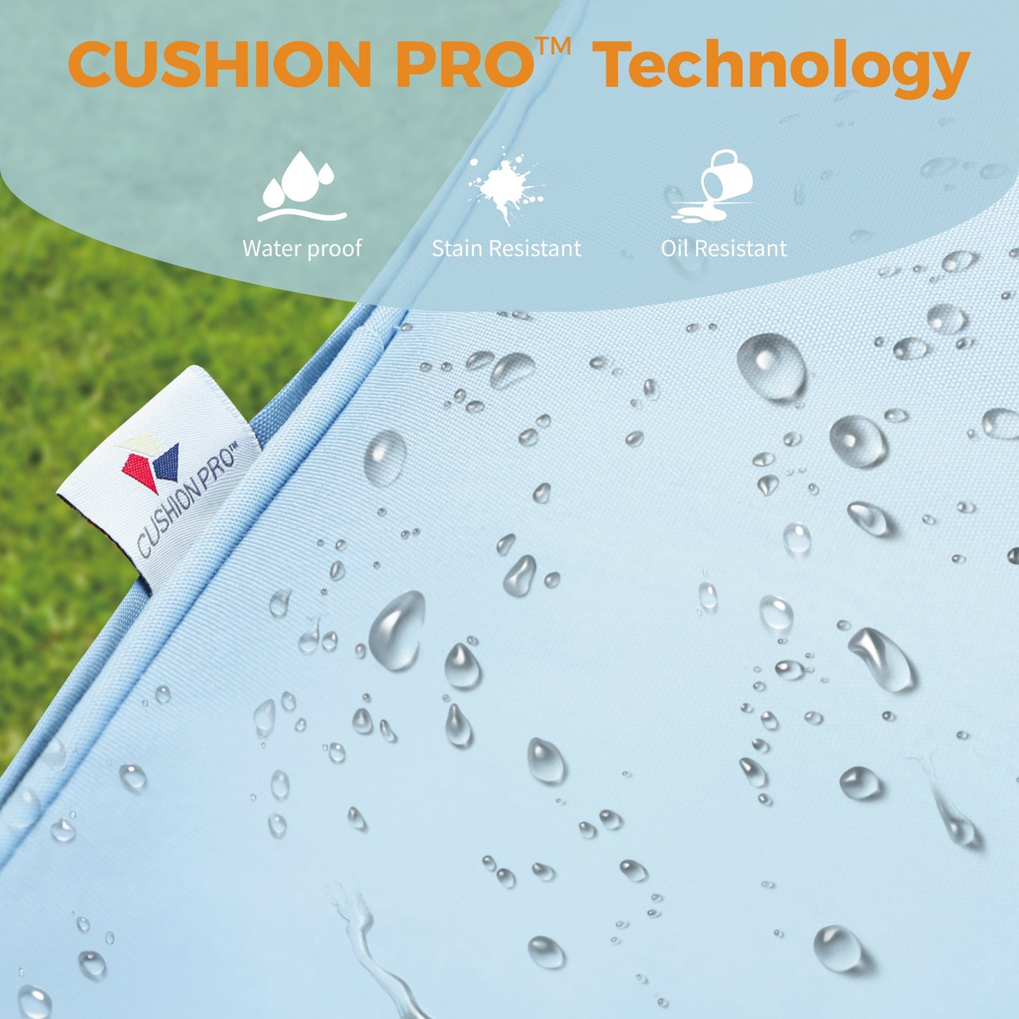 Sophia&William 7 Seat Patio Conversation Set Outdoor Sofa Furniture Set with Ottomans, Blue