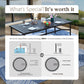 Sophia & William 9 Pieces Outdoor Metal Patio Dining Set Swivel Textilene Chairs and 82.7inch Table Set for 8